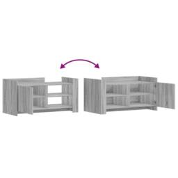 Berkfield Home Durable Coffee Table Grey Sonoma 100x50x50 cm Engineered Wood - Size: 100 x 50 x 50 cm - thumbnail 8