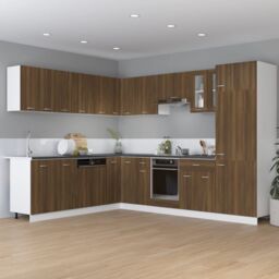 Berkfield Home Drawer Bottom Cabinet Brown Oak 30x46x81.5 cm Engineered Wood - thumbnail 3