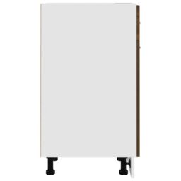 Berkfield Home Drawer Bottom Cabinet Brown Oak 30x46x81.5 cm Engineered Wood - thumbnail 6