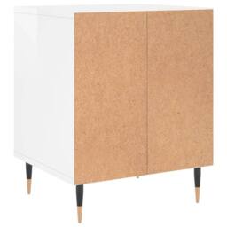 Berkfield Home Bedside Cabinet High Gloss White 40x35x50 cm Engineered Wood - Size: 40 x 35 x 50 cm - thumbnail 6