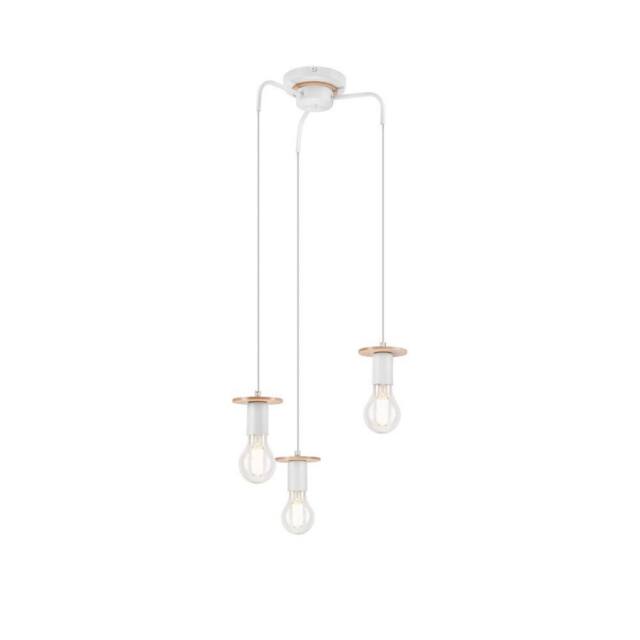 Netlighting Angelina Cluster Pendant Ceiling Light White 3x E27