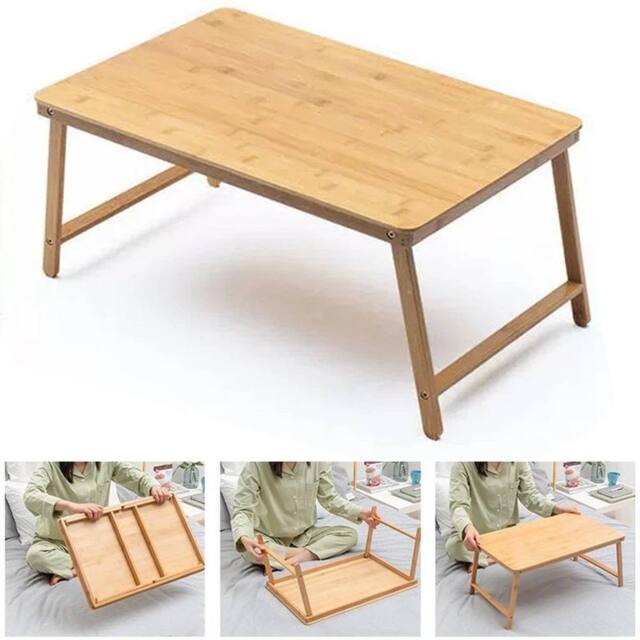 EONLION Folding Coffee Table Low Table Furniture in Brown - Size: 100 cm - image 1