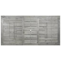 Berkfield Home Durable Garden Dining Table (150-200)x100x75 cm Solid Acacia Wood in Grey - thumbnail 7