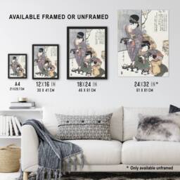 "Artery8 Hinamatsuri Festival Day Vintage Wall Art Print Kitagawa - Size: W18"" x H24""" - thumbnail 3