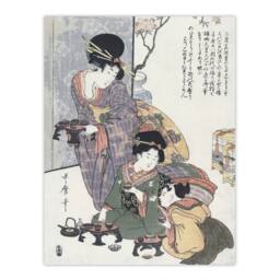 "Artery8 Hinamatsuri Festival Day Vintage Wall Art Print Kitagawa - Size: W18"" x H24""" - thumbnail 1