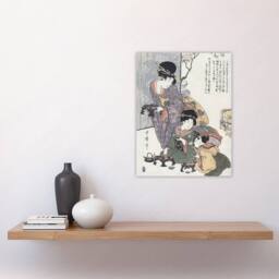 "Artery8 Hinamatsuri Festival Day Vintage Wall Art Print Kitagawa - Size: W18"" x H24""" - thumbnail 4