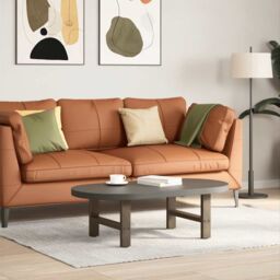 Berkfield Home Coffee Table Legs Natural Steel 2 pcs 50x(30-31) cm Steel in Grey