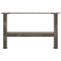 Berkfield Home Coffee Table Legs Natural Steel 2 pcs 50x(30-31) cm Steel in Grey - thumbnail 5