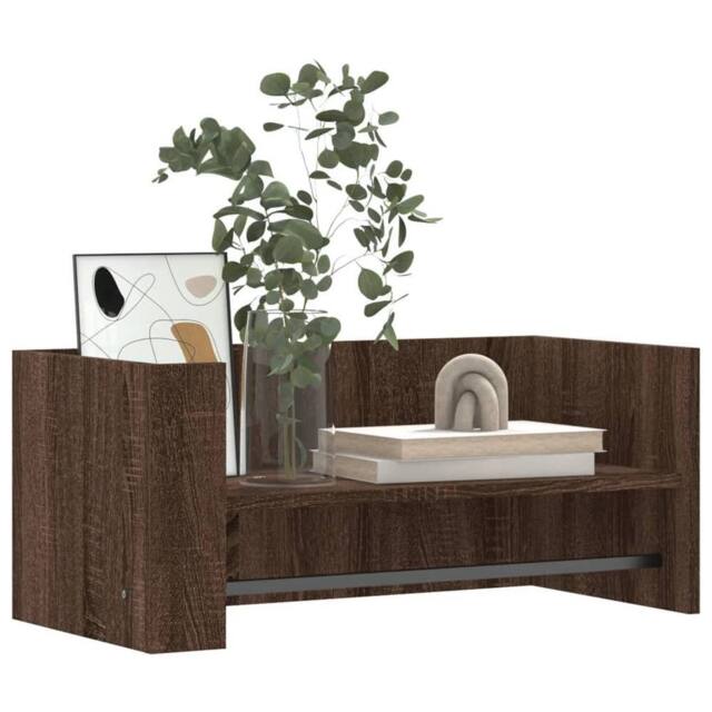 Berkfield Home Wall Shelf Brown Oak 70.5x35x30.5 cm Engineered Wood - image 1