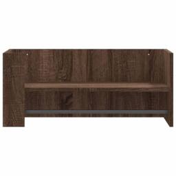Berkfield Home Wall Shelf Brown Oak 70.5x35x30.5 cm Engineered Wood - thumbnail 4