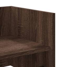 Berkfield Home Wall Shelf Brown Oak 70.5x35x30.5 cm Engineered Wood - thumbnail 7