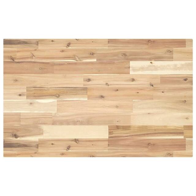 Berkfield Home Table Top Rectangular 140x50x4 cm Solid Wood Acacia in Brown - Size: 140 x 50 x 4 cm - image 1