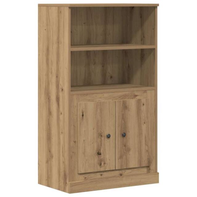 Berkfield Home Highboard Artisian Oak 60x35.5x103.5 cm Engineered Wood in Brown - image 1