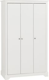 Seconique Stratford 3 Door Wardrobe in White - thumbnail 2