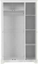 Seconique Stratford 3 Door Wardrobe in White - thumbnail 4