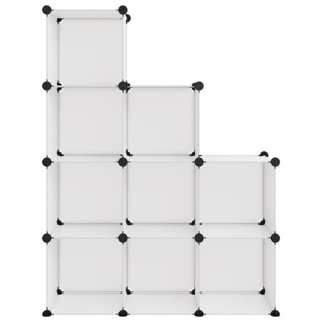 Berkfield Home Storage Cube Organiser with 9 Cubes Transparent PP in Clear - image 1