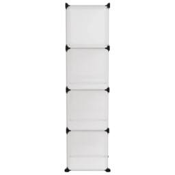 Berkfield Home Storage Cube Organiser with 9 Cubes Transparent PP in Clear - thumbnail 4