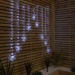 Samuel Alexander 1.2m x 1.2m FlexiBrights Christmas Snowflake Curtain Lights with 267 White LEDs - thumbnail 3