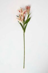 Homescapes Artificial Stem of Lilium Auratum Flowers, 80 cm in Pink - thumbnail 2