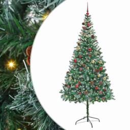 Berkfield Home Artificial Christmas Tree with Stand Green 210 cm PVC & Steel - thumbnail 2