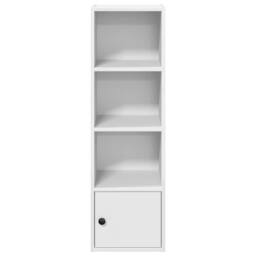 Berkfield Home Bookcase White 31x24x102 cm Engineered Wood - Size: 31 x 24 x 102 cm - thumbnail 5