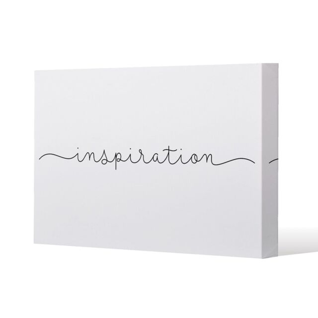 Benjamin Tate Design Text Inspiration (Canvas Print) / 77 x 51 x 4cm in Natural - Size: 77 x 51 x 4 cm - image 1