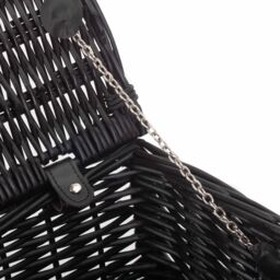 Red Hamper Wicker 35cm Black Willow Basket - thumbnail 5