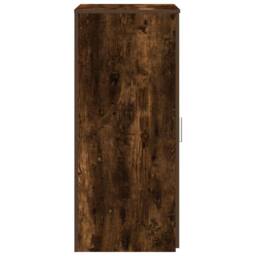 Berkfield Home Storage Cabinet Smoked Oak 50x45x103.5 cm Engineered Wood in Brown - thumbnail 5