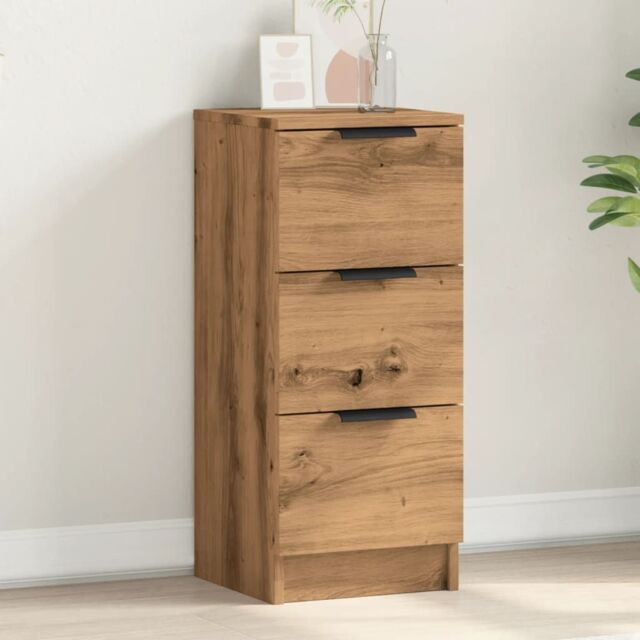 Berkfield Home Sideboard Artisan Oak 30x30x70 cm Engineered Wood in Brown - Size: 30 x 30 x 70 cm - image 1