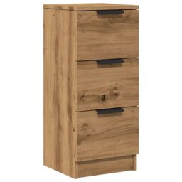 Berkfield Home Sideboard Artisan Oak 30x30x70 cm Engineered Wood in Brown - Size: 30 x 30 x 70 cm - thumbnail 2