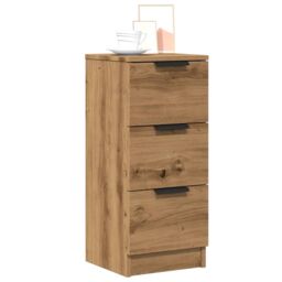 Berkfield Home Sideboard Artisan Oak 30x30x70 cm Engineered Wood in Brown - Size: 30 x 30 x 70 cm - thumbnail 4