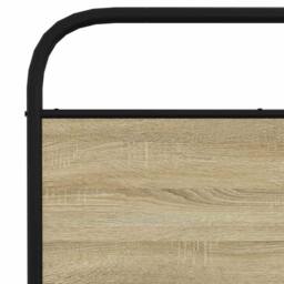 Berkfield Home Metal Bed Frame without Mattress Sonoma Oak 180x200 cm Super King in Brown - thumbnail 7