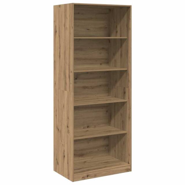 Berkfield Home Wardrobe Artisian Oak 80x50x200 cm Engineered Wood in Brown - Size: 80 x 50 x 200 cm - image 1