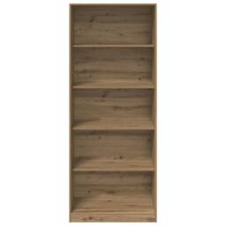 Berkfield Home Wardrobe Artisian Oak 80x50x200 cm Engineered Wood in Brown - Size: 80 x 50 x 200 cm - thumbnail 4