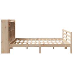 Berkfield Home Bookcase Bed without Mattress 180x200 cm Super King Solid Wood Pine in Light Tan - thumbnail 5