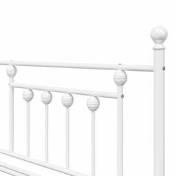 Berkfield Home White Daybed Frame with Trundle White 107x203 cm Steel - thumbnail 8