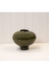KDMD Green Ceramic Round Vase