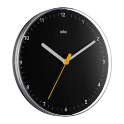 Braun Classic 23cm Wall Clock in Black - thumbnail 2