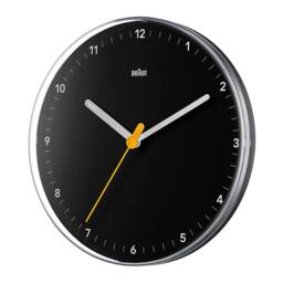 Braun Classic 23cm Wall Clock in Black - thumbnail 3