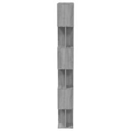 Berkfield Home Book Cabinet/Room Divider Grey Sonoma 80x24x192 cm Engineered Wood - Size: 80 x 24 x 192 cm - thumbnail 6