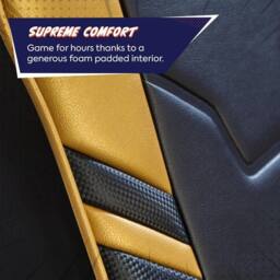 X Rocker Shadow 2.0 Audio Floor Rocker Gaming Chair for Kids in Gold - thumbnail 4