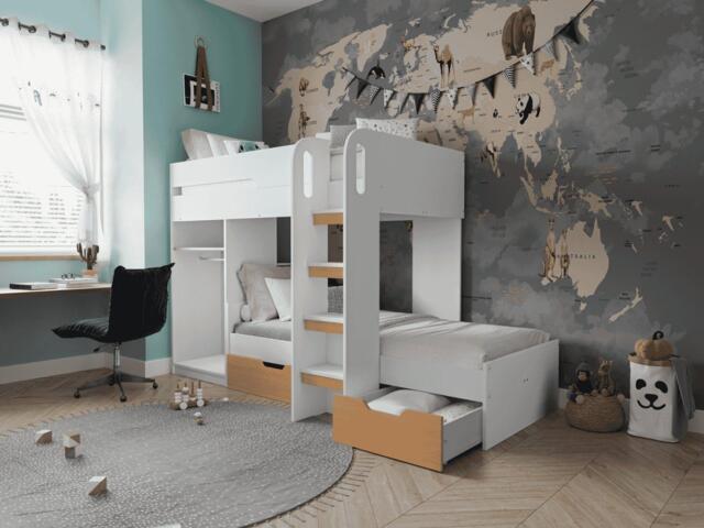Benito L Shape Adaptable Bunk Bed