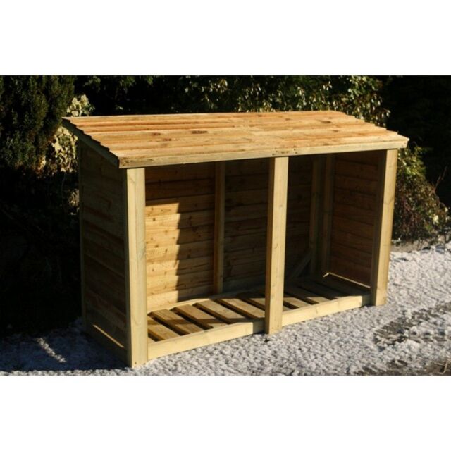 Churnet Valley Garden Furniture Ltd Heavy Duty Log Store - Timber - Minimal Assembly Required in Brown - image 1