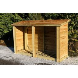 Churnet Valley Garden Furniture Ltd Heavy Duty Log Store - Timber - Minimal Assembly Required in Brown - thumbnail 3