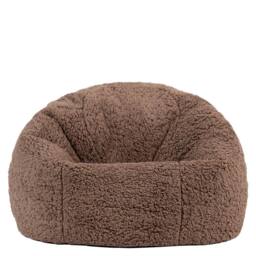icon 2 Pack Kids Kingston Teddy Berber Fleece Classic Dome Bean Bag in Brown - Size: Medium - thumbnail 4