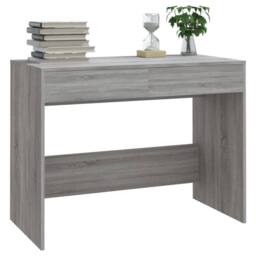 Berkfield Home Desk Grey Sonoma 101x50x76.5 cm Engineered Wood - thumbnail 4