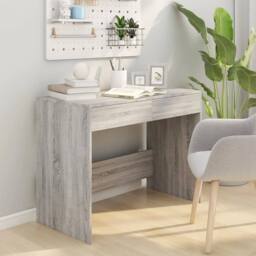 Berkfield Home Desk Grey Sonoma 101x50x76.5 cm Engineered Wood - thumbnail 3