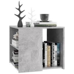 Berkfield Home Side Table Concrete Grey 50x50x45 cm Engineered Wood - Size: 50 x 50 x 45 cm