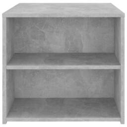 Berkfield Home Side Table Concrete Grey 50x50x45 cm Engineered Wood - Size: 50 x 50 x 45 cm - thumbnail 5