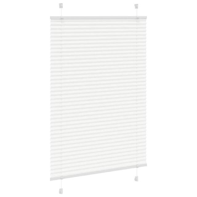 Berkfield Home Pleated Blind White 85x150 cm Fabric Width 84.4 cm Polyester - image 1